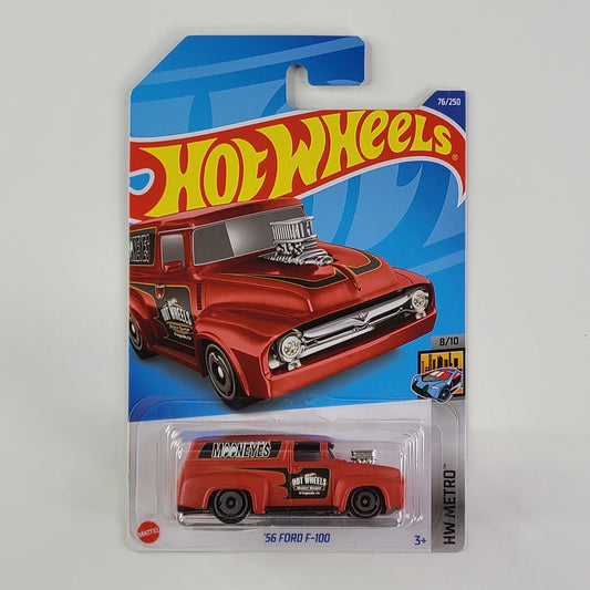 Hot Wheels - '56 Ford F-100 (Matte Dark Red)