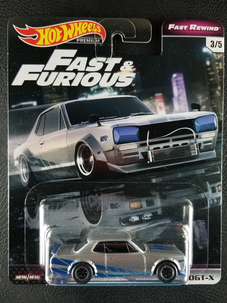 Hot Wheels Premium - Nissan Skyline HT 2000GT-X (Silver) [3/5 - Fast & Furious: Fast Rewind]