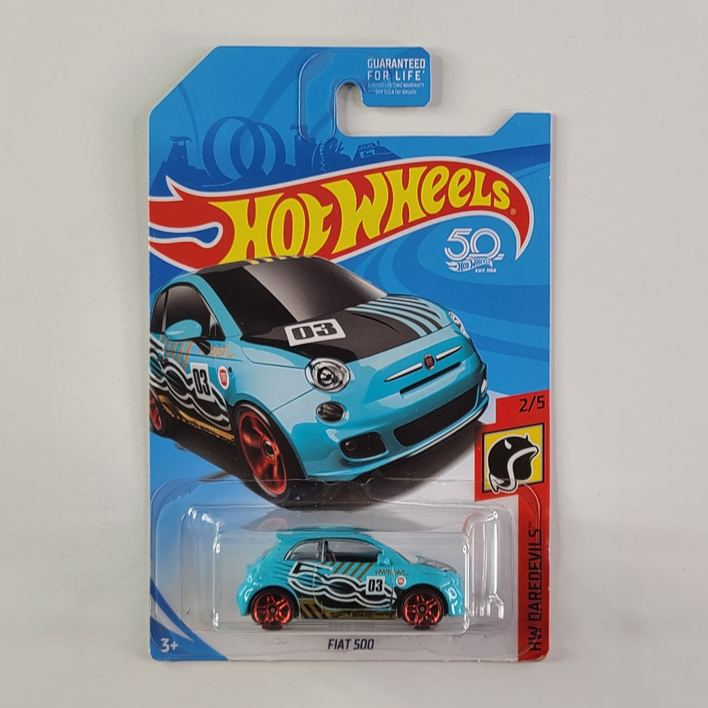 Hot Wheels - Fiat 500 (Sky Blue)