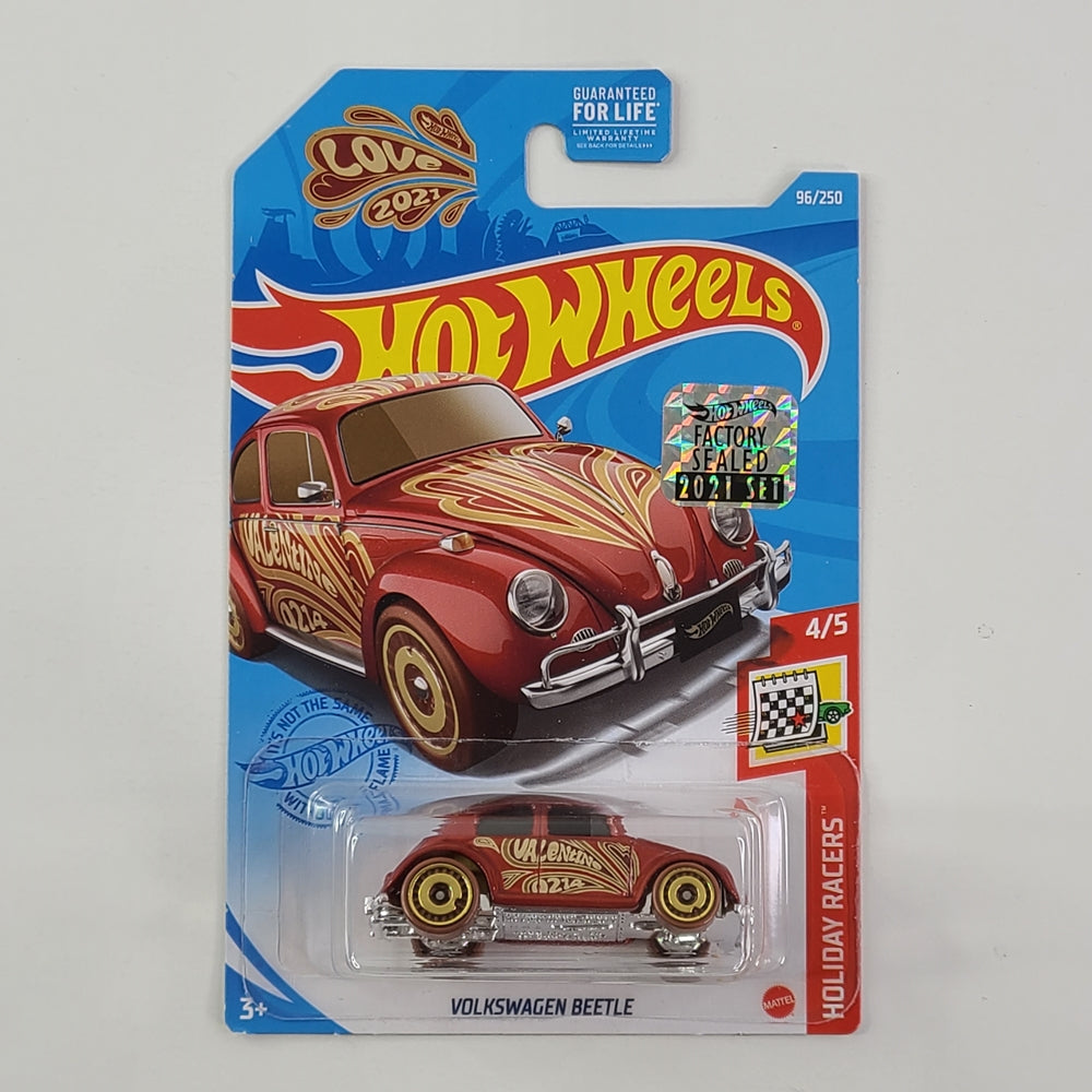 Hot Wheels - Volkswagen Beetle (Red) [Factory Sealed 2021 Set]