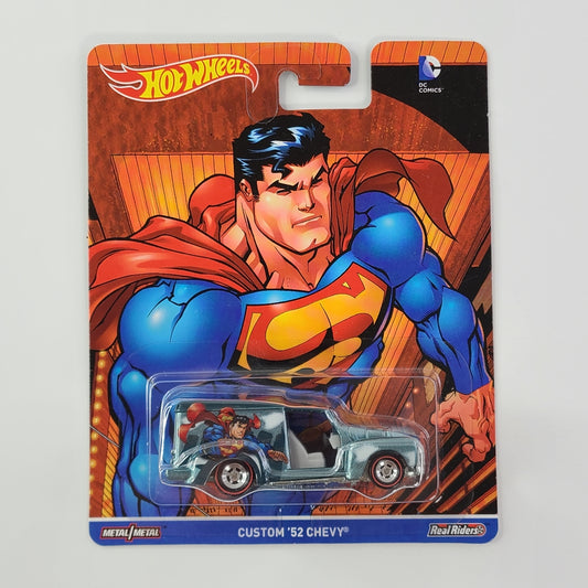 Hot Wheels - Custom '52 Chevy (Metalflake Steel Blue) [Pop Culture: DC Comics: Batman & Superman (2016)]