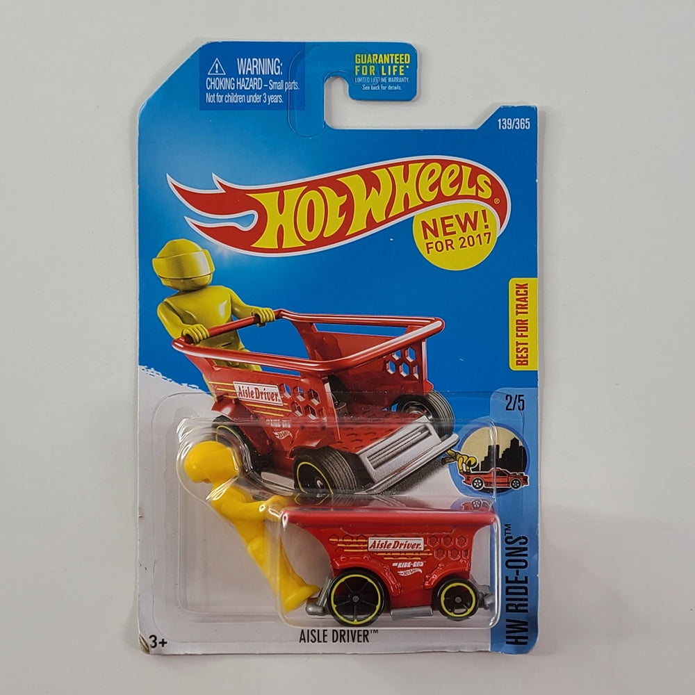 Hot Wheels - Aisle Driver (Red) [HW Ride-Ons Mini Collection (2017) - 2/5] [New for 2017]