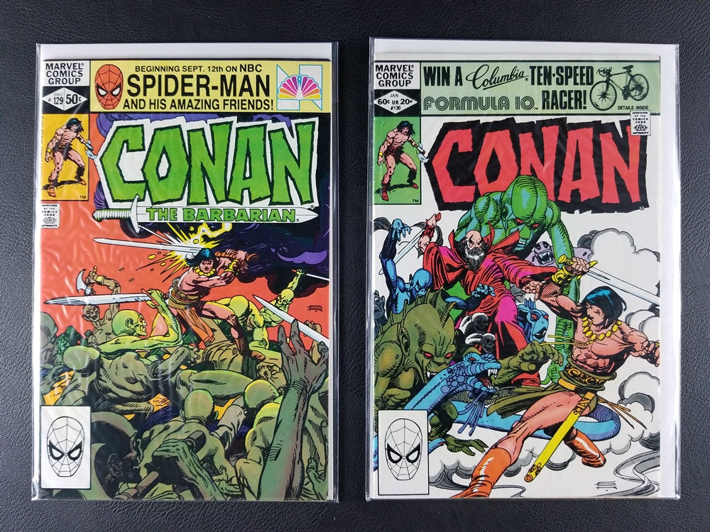 Conan the Barbarian #121-130 Set (Marvel, 1981-82)