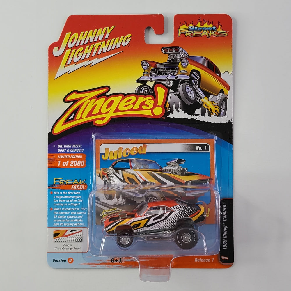 Johnny Lightning - 1969 Chevy Camaro (Zinger Ultra Orange Pearl) [Ltd. Ed. - 1 of 2000]