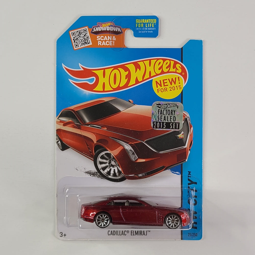 Hot Wheels - Cadillac Elmiraj (Metalflake Dark Red) [Factory Sealed 2015 Set]