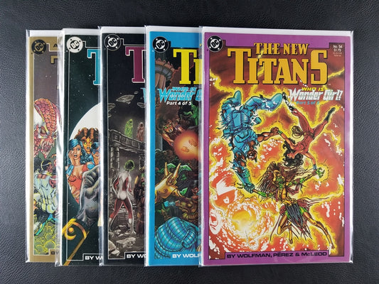 The New Teen Titans [2nd Series] New Titans #50-54 Set (DC, 1988-89)
