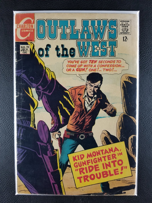 Outlaws of the West #70 (Charlton Comics Group, July 1968)