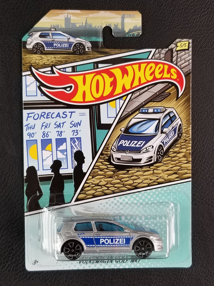 Hot Wheels - Volkswagen Golf Mk7 (Silver) [5/5 - 2020 HW Police]