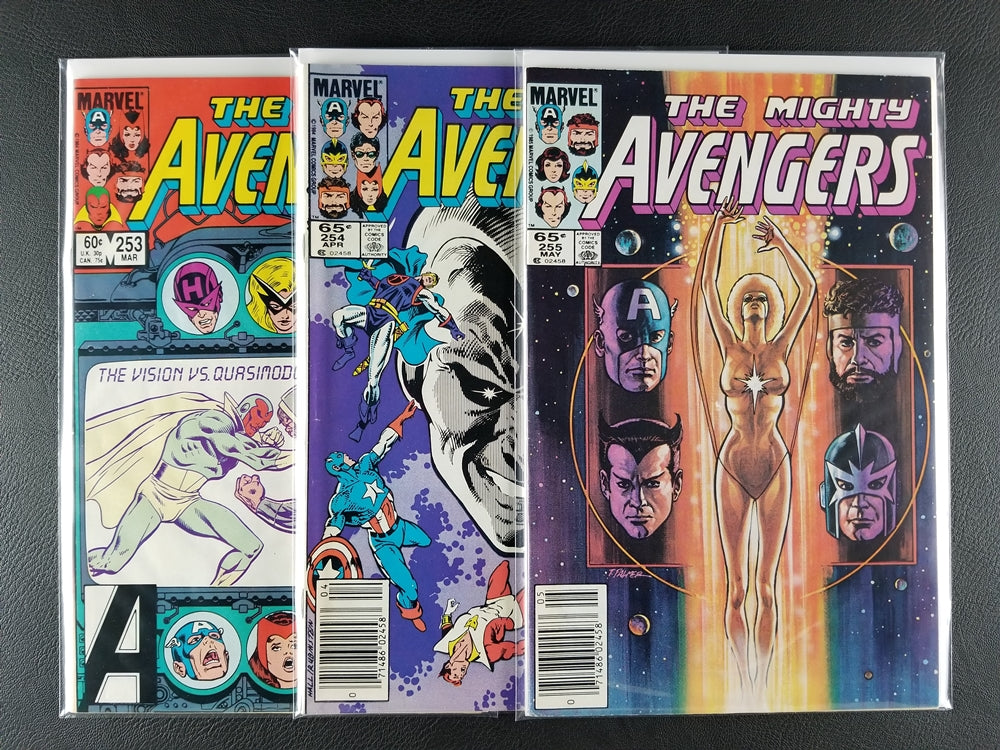 The Avengers [1st Series] #253, 254, 255 Set (Marvel, 1985)