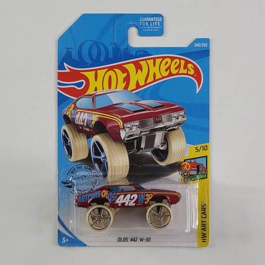 Hot Wheels - 442 W-30 (Metalflake Maroon)