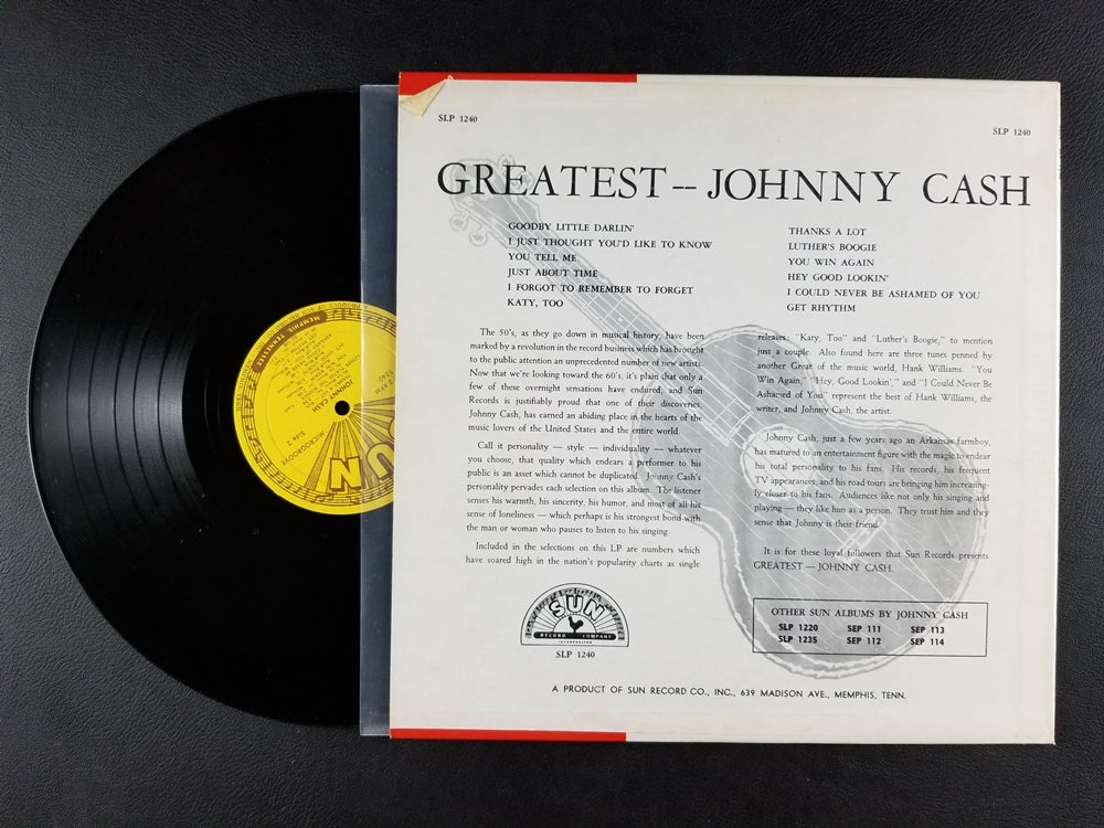 Johnny Cash - Greatest! (1959, LP)