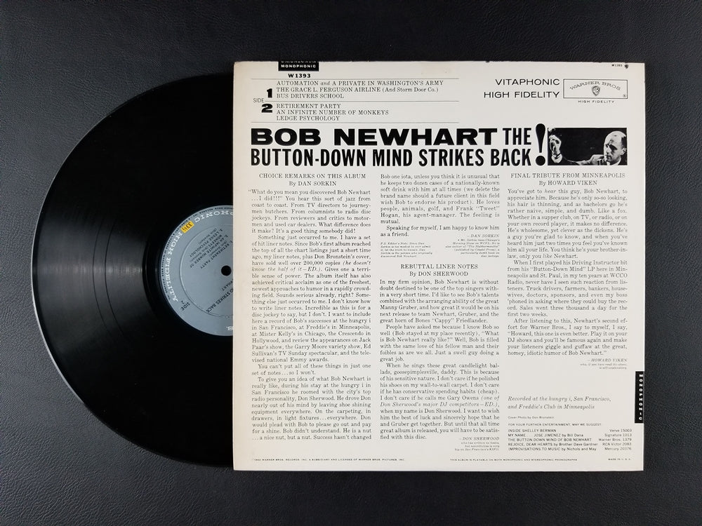 Bob Newhart - The Button-Down Mind Strikes Back! (1960, LP)