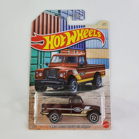 Hot Wheels - Land Rover Series III Pickup (Metalflake Dark Maroon)