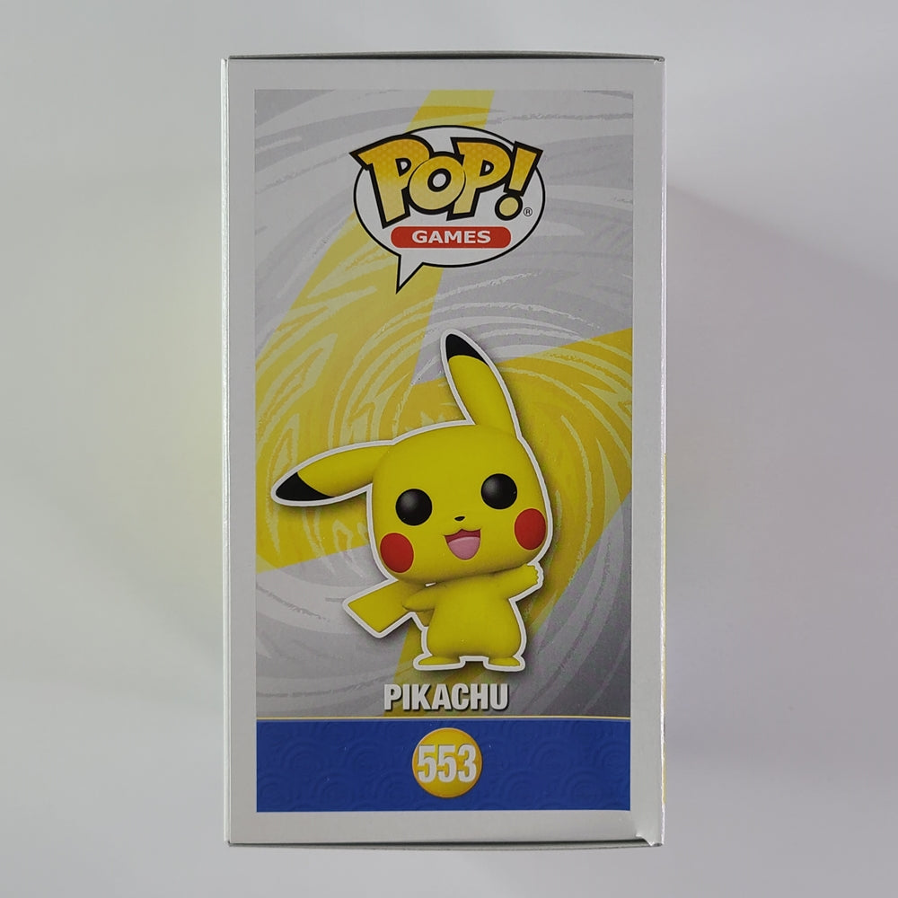 Funko Pop! Games # 553 Pokémon Pikachu (Flocked) Zavvi Exclusive