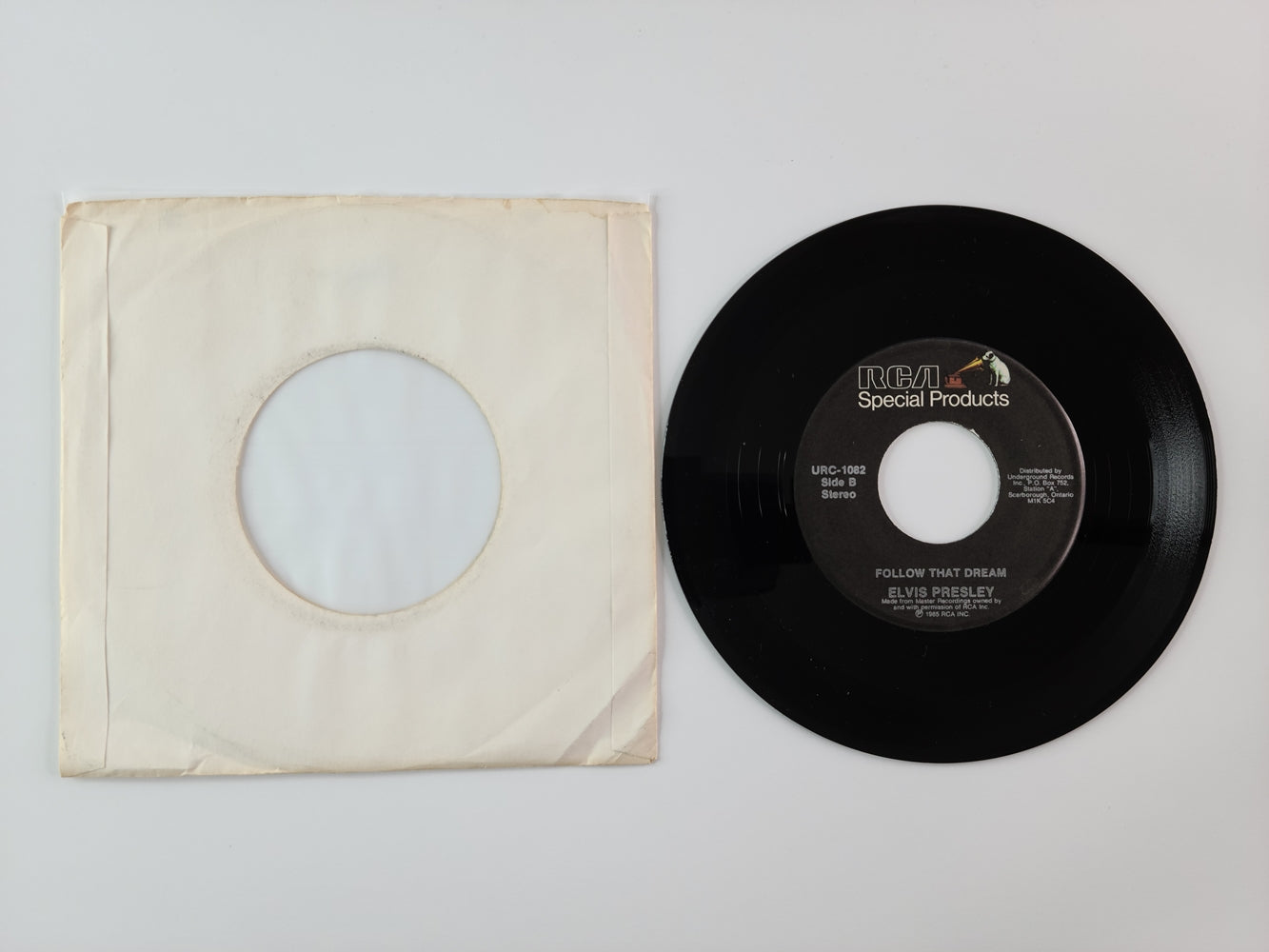 Elvis Presley - Bossa Nova Baby / Follow That Dream (1985, 7'' Single)