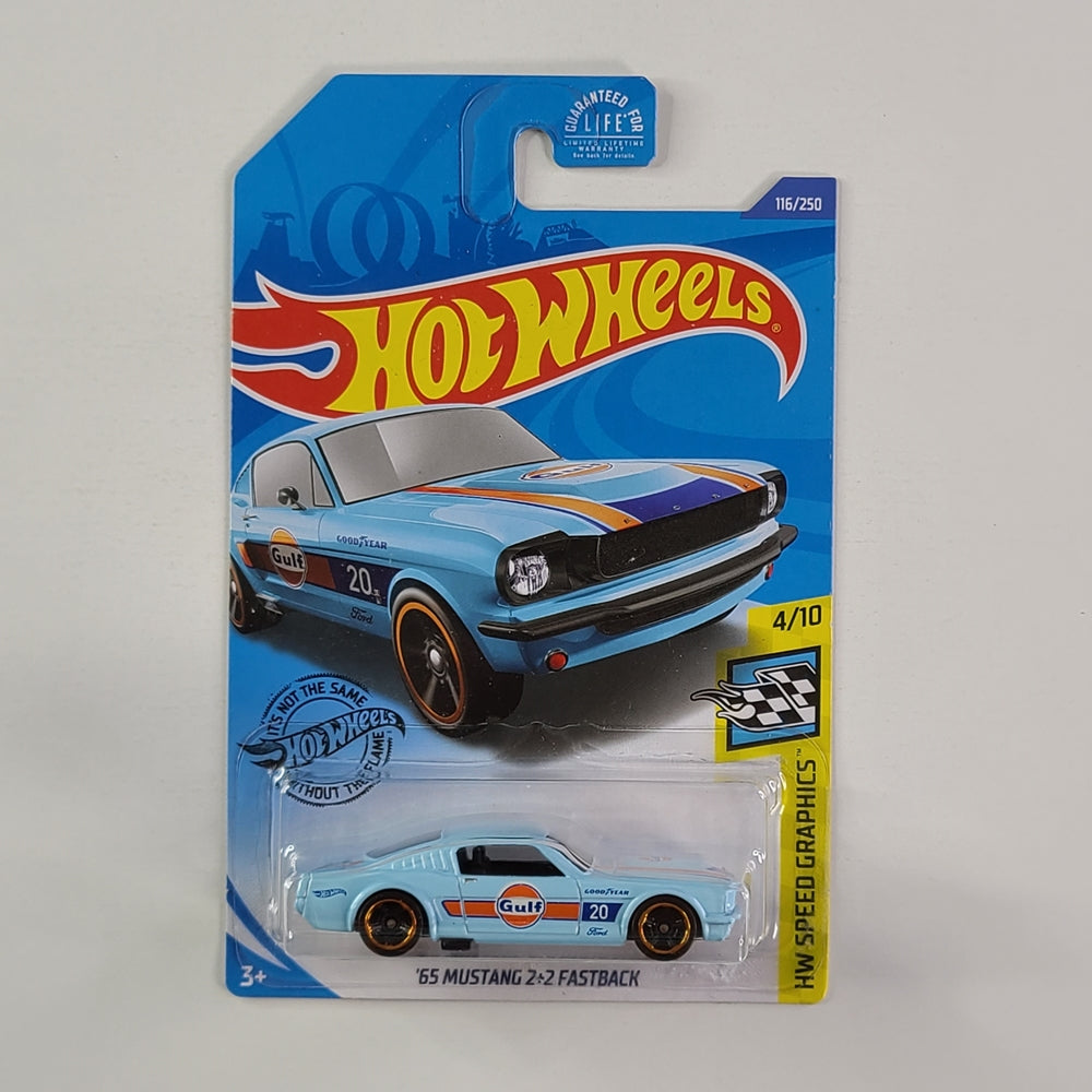 Hot Wheels - '65 Mustang 2+2 Fastback (Light Blue)