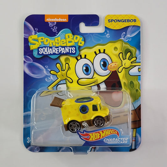 Hot Wheels Character Cars - Spongebob (Yellow)