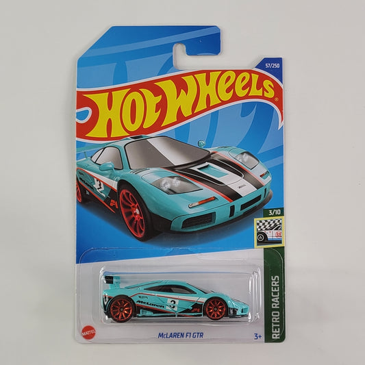 Hot Wheels - McLaren F1 GTR (Cyan Light Blue)