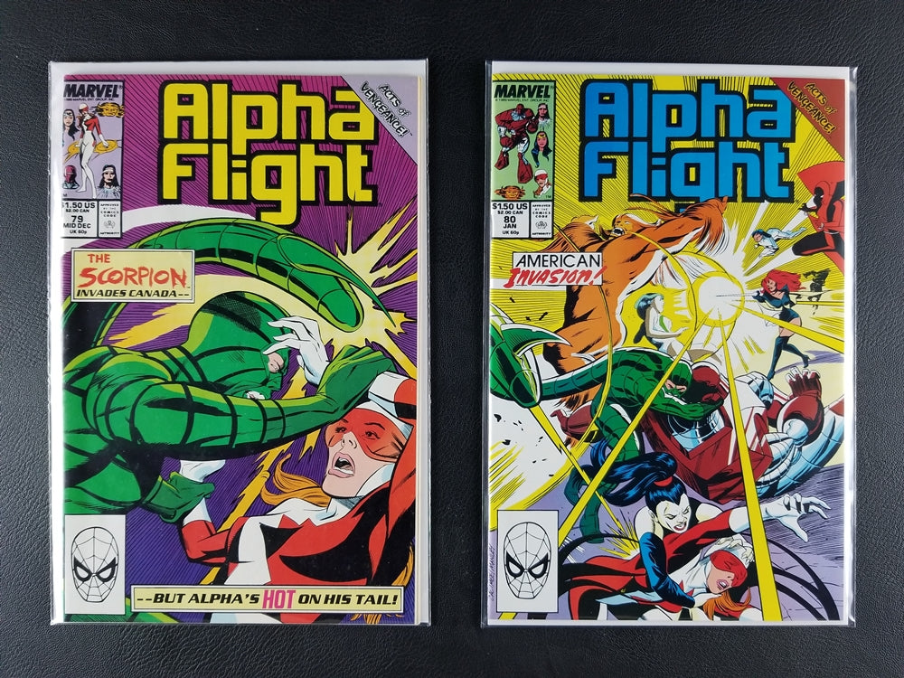 Alpha Flight [1st Series] #77-80 Set (Marvel, 1989-90)