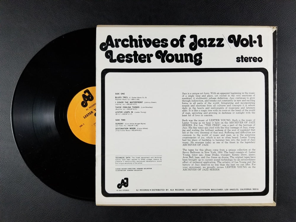 Lester Young - Archives of Jazz Vol. 1 (1972, LP)