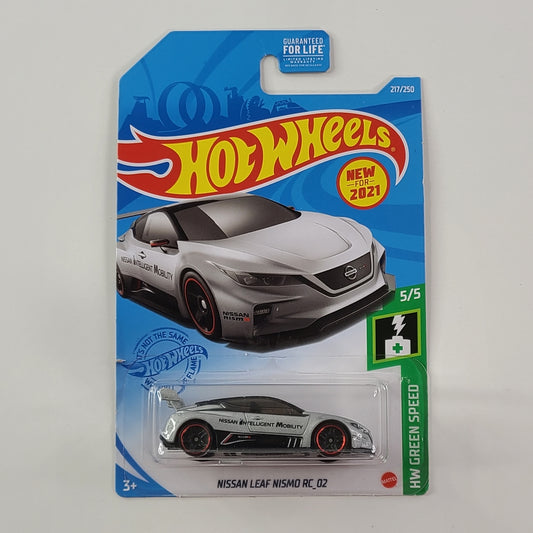 Hot Wheels - Nissan Leaf Nismo RC_02 (Metalflake Silver) [HW Green Speed Mini Collection (2021) - 5/5] [New for 2021]