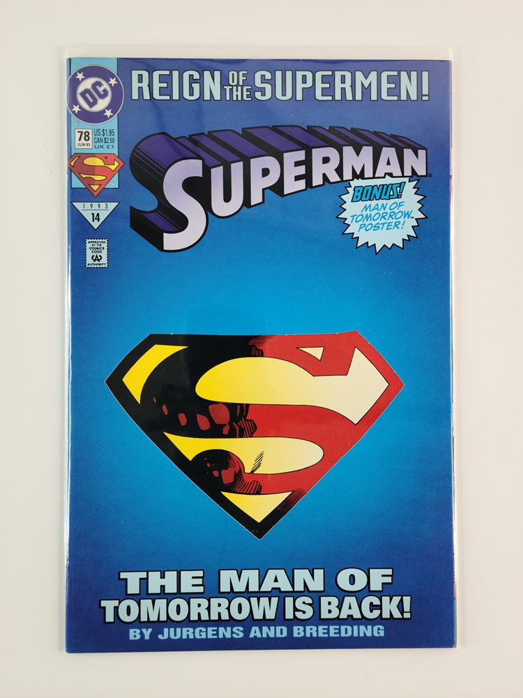 Superman [2nd Series] #78D (DC, June 1993)