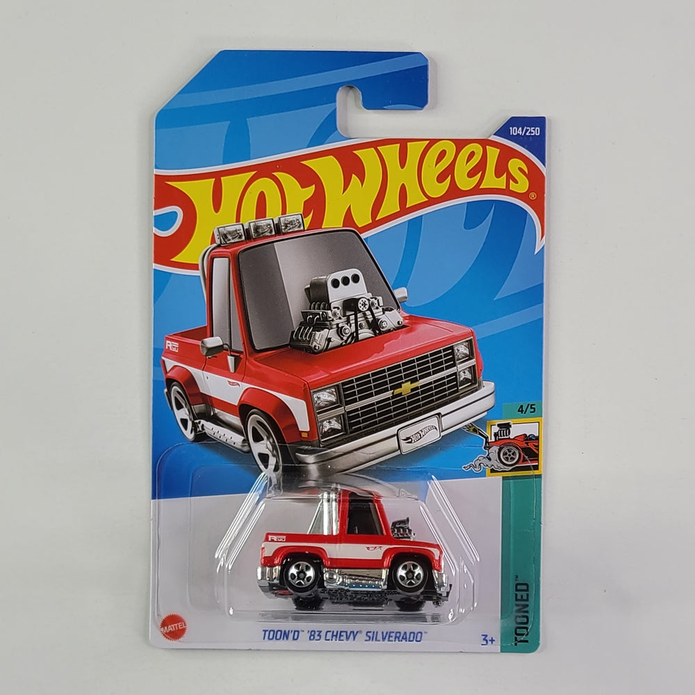 Hot Wheels - Toon'd '83 Chevy Silverado (Red) [Card Variant]