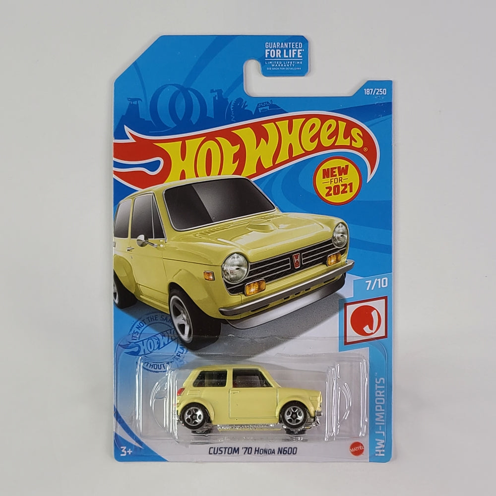 Hot Wheels - Custom '70 Honda N600 (Cream Yellow)