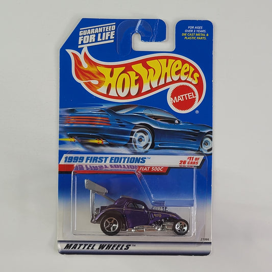 Hot Wheels - Fiat 500C (Metalflake Purple)