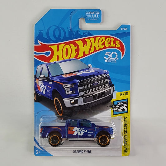 Hot Wheels - '15 Ford F-150 (Metalflake Blue)