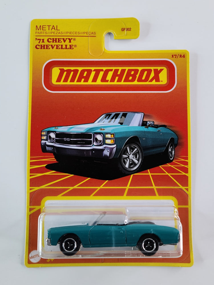 Matchbox - '71 Chevy Chevelle (Turquoise) [17/24 - 2021 Retro Series]