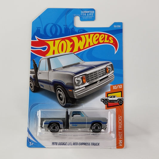 Hot Wheels - 1978 Dodge Li'l Red Express Truck (Metalflake Silver)