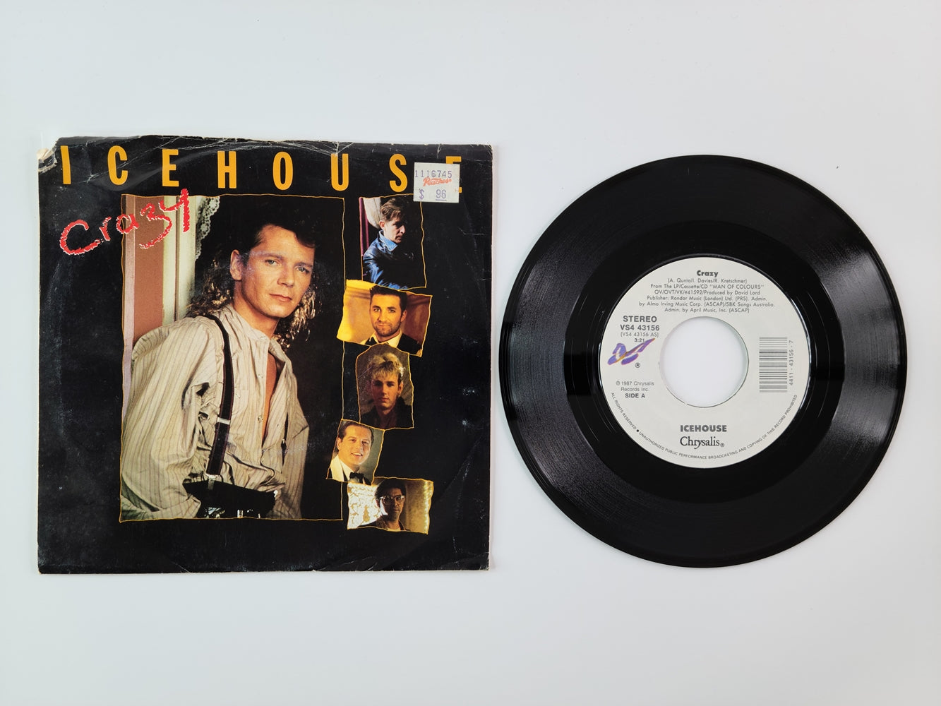 Icehouse - Crazy (1987, 7'' Single)