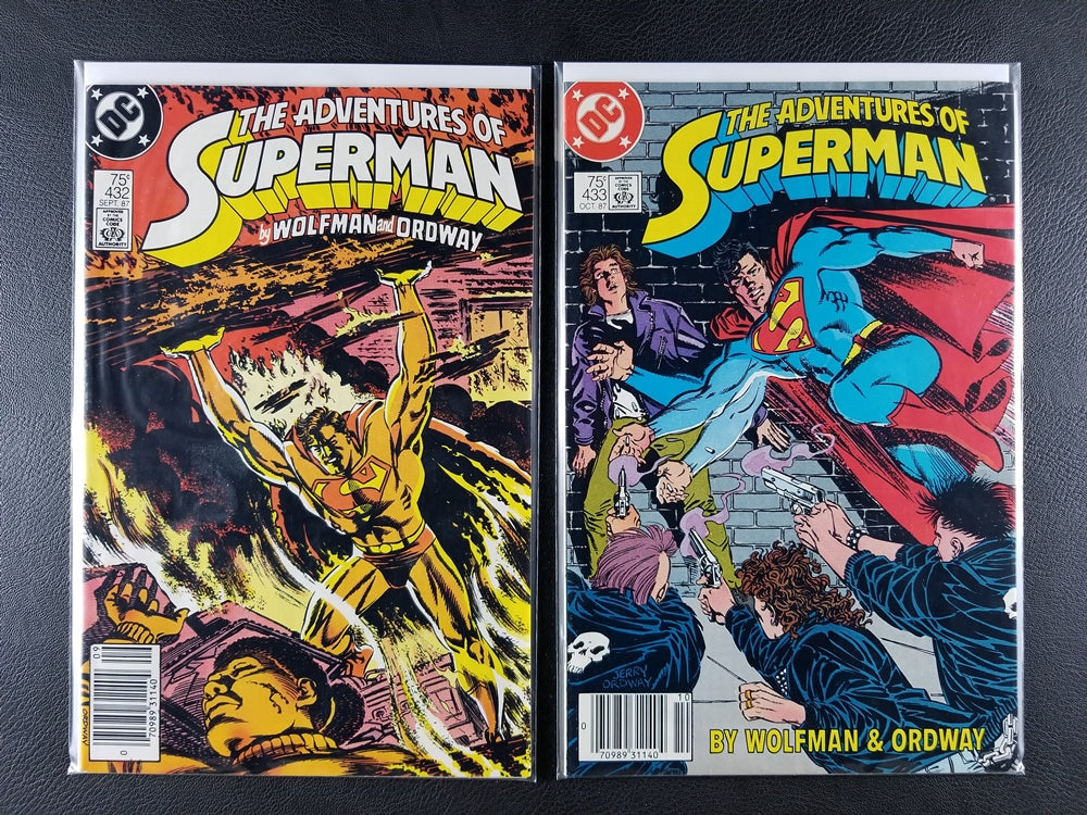 The Adventures of Superman #430-438 Set (DC, 1987-88)