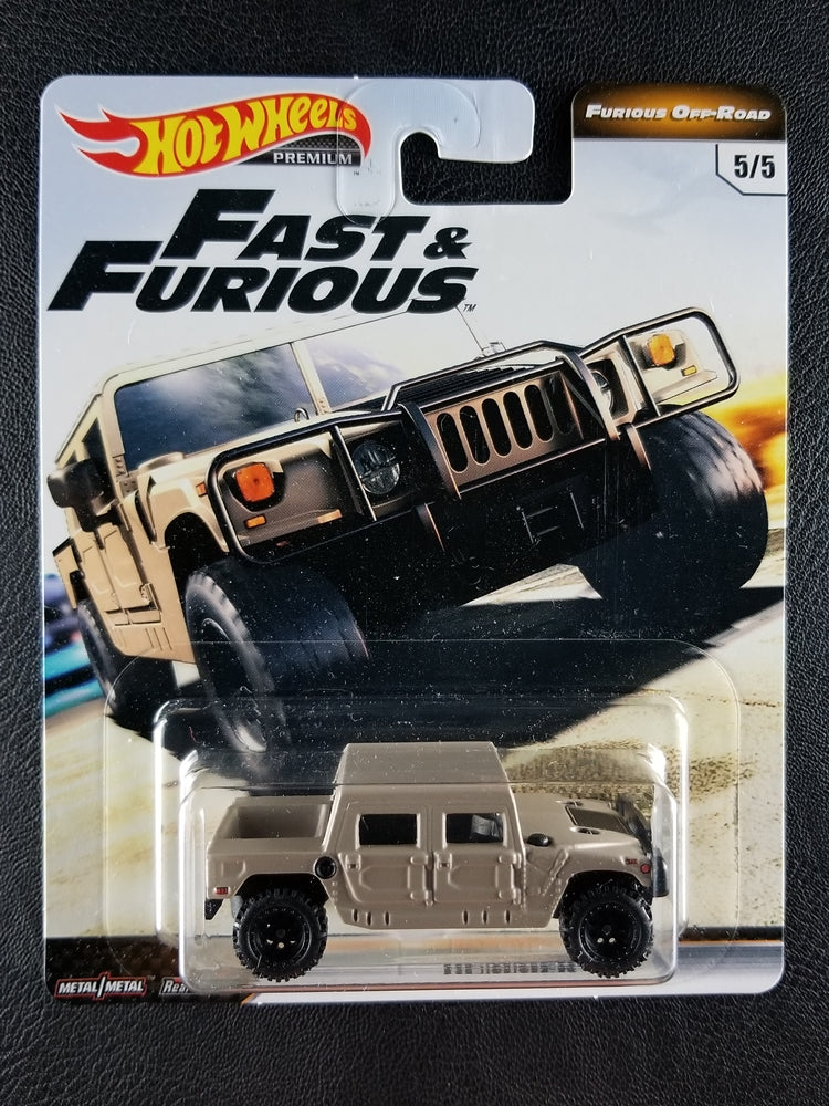 Hot Wheels Premium - Hummer H1 (Tan) [5/5 - Fast & Furious: Furious Off-Road]