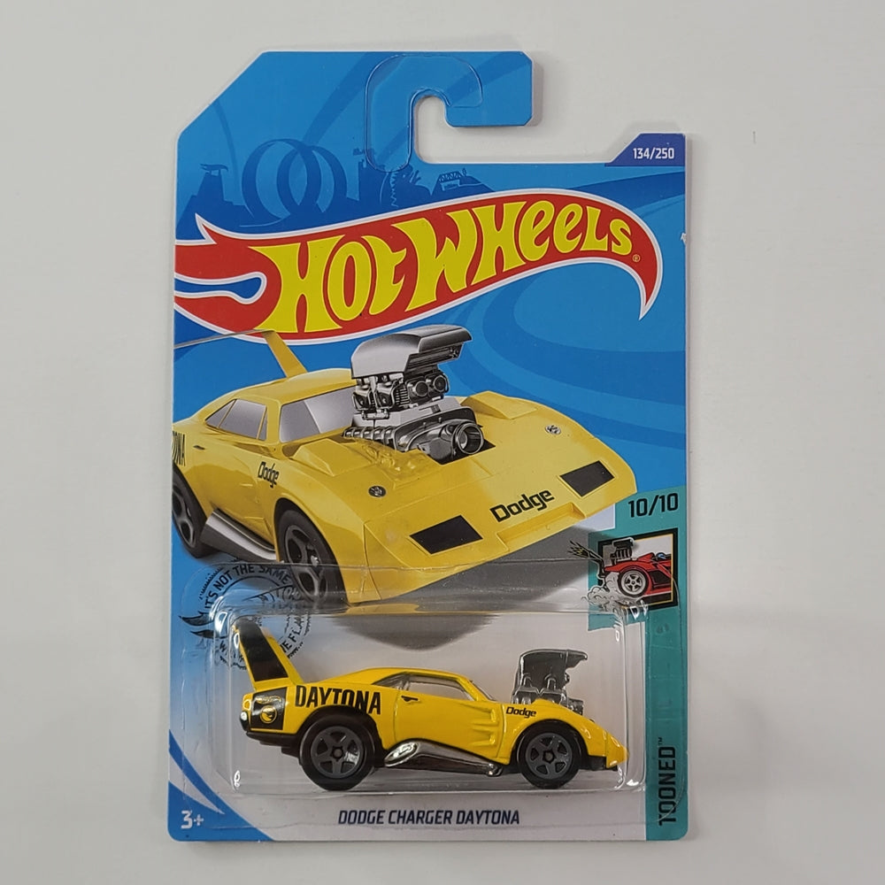 Hot Wheels - Dodge Charger Daytona (Yellow) [Tooned Mini Collection (2020) - 10/10] [Treasure Hunt]