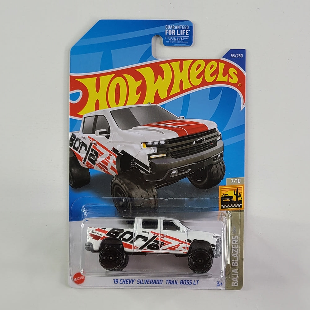 Hot Wheels - '19 Chevy Silverado Trail Boss LT (White)