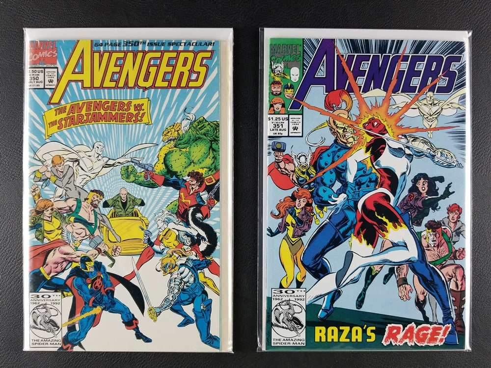 The Avengers [1st Series] #348-352 Set (Marvel, 1992)