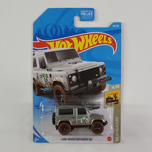 Hot Wheels - Land Rover Defender 90 (ZAMAC) [Walmart Exclusive Zamac Edition]