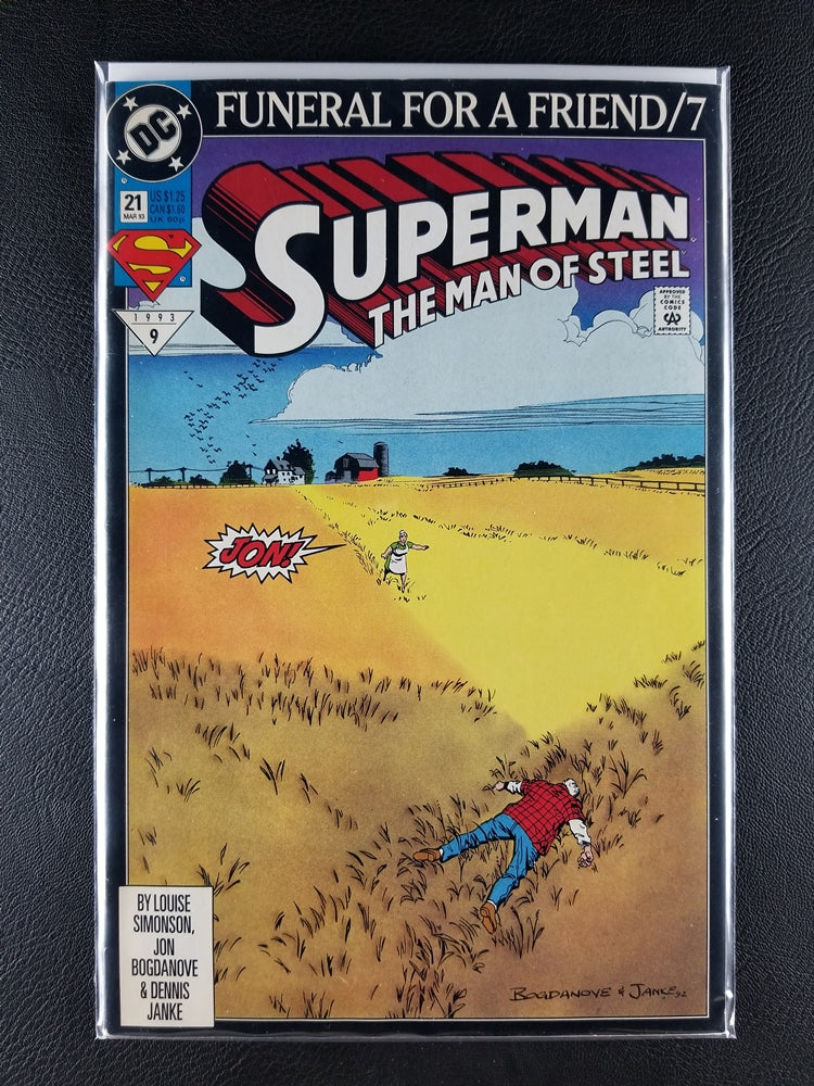 Superman: The Man of Steel #21 (DC, March 1993)