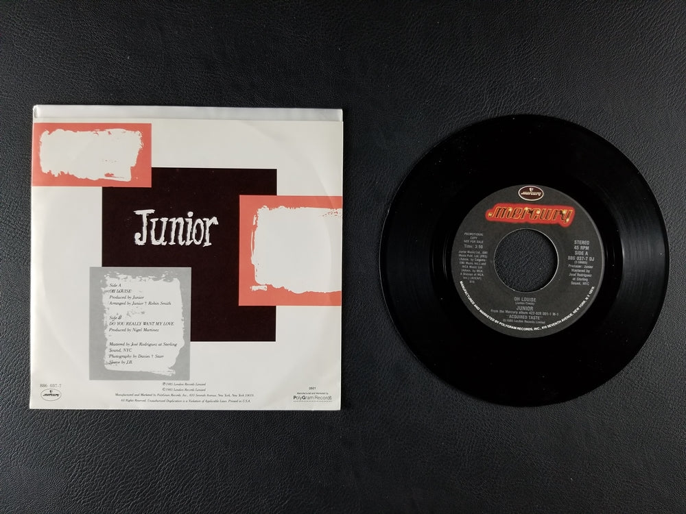 Junior - Oh Louise (1985, 7'' Single) [PROMO]