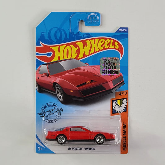 Hot Wheels - '84 Pontiac Firebird (Red) [Factory Sealed 2020 Set]