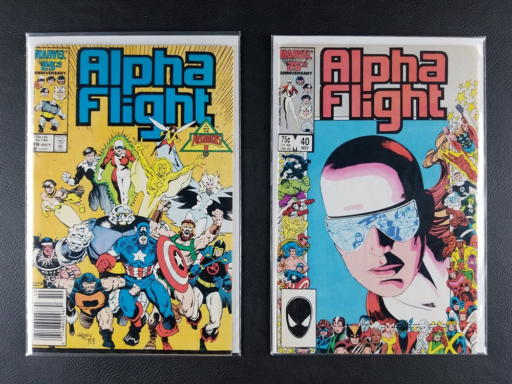 Alpha Flight [1st Series] #31-40 Set (Marvel, 1986)