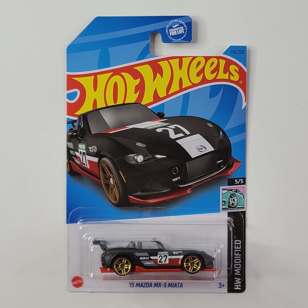 Hot Wheels - '15 Mazda MX-5 Miata (Matte Black)