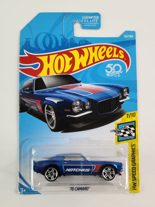 Hot Wheels - '70 Camaro (Road Race) (Metalflake Blue)