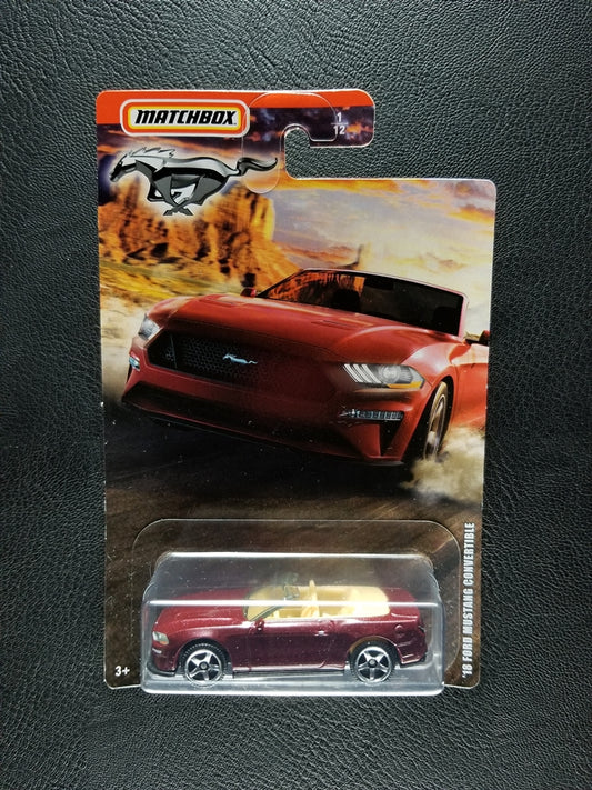 Matchbox - '18 Ford Mustang Convertible (Metalflake Red) [1/12 - 2020 Ford Mustang]