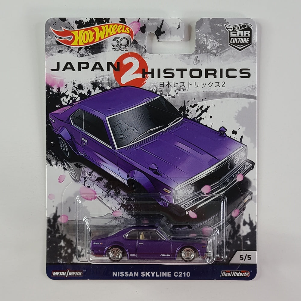 Hot Wheels Premium Real Riders - Nissan Skyline C210 (Metalflake Purple)