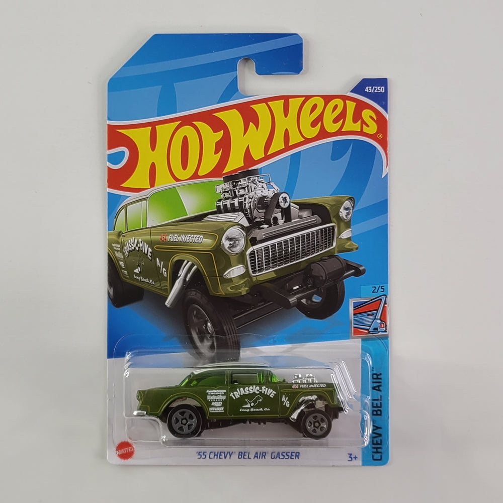 Hot Wheels - '55 Chevy Bel Air Gasser (Matte Olive)