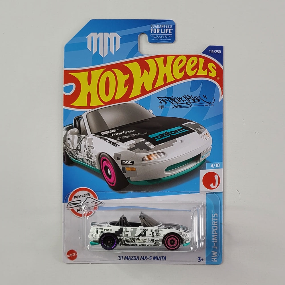 Hot Wheels - '91 Mazda MX-5 Miata (White)