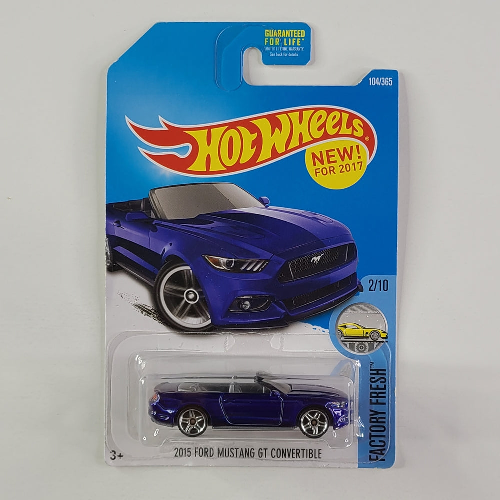 Hot Wheels - 2015 Ford Mustang GT Convertible (Anodised Dark Blue)